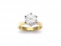18ct Yellow Gold Diamond Solitaire Ring 2.17ct