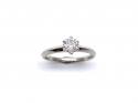 Platinum Diamond Solitaire Ring 0.50ct