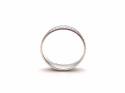 Silver Millgrain Traditional Court Wedding Ring