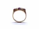 18ct Synthetic Ruby & Diamond Ring 1919
