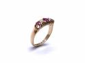 18ct Synthetic Ruby & Diamond Ring 1919