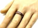 Tungsten Carbide Ring Wood Inlay 6mm