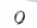 Tungsten Carbide Ring Black & Rose IP Plating 6mm