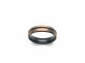 Tungsten Carbide Ring Black & Rose IP Plating 6mm