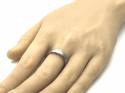 Tungsten Carbide Hammered Ring Rose IP Plating 6mm