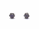 14ct Tanzanite & Diamond Stud Earrings