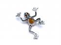 Amber Frog Prince Pendant