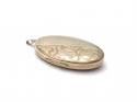 9ct Yellow Gold Half Engraved Locket