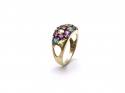 9ct Yellow Gold Multi Stone Pave Ring