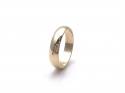 9ct Yellow Gold D Shaped Wedding Ring
