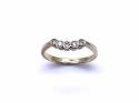 9ct Yellow Gold Diamond 5 Stone Ring