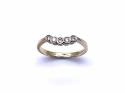 9ct Yellow Gold CZ 5 Stone Ring