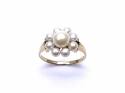 18ct Yellow Gold Pearl Cluster Ring