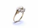 18ct Yellow Gold Pearl Cluster Ring