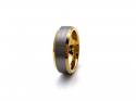 Tungsten Carbide Ring Yellow IP Plating 7mm