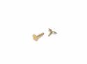 9ct Yellow Gold Arrow Screw Ear Cartilage Stud