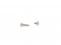 9ct Yellow Gold Plain Cross Cartilage Stud