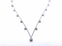 18ct Diamond Cluster Necklet 1.09ct