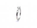 9ct White Gold Diamond Solitaire Ring