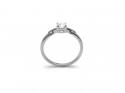 9ct White Gold Diamond Solitaire Ring