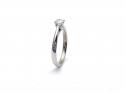 9ct White Gold Diamond Solitaire Ring