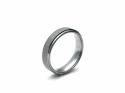 Tungsten Carbide Brushed Effect Ring 6mm