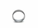 Tungsten Carbide Brushed Effect Ring 7mm