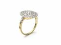 9ct Yellow Gold Diamond Cluster Ring