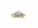 18ct Yellow Gold Diamond Cluster Ring