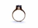 9ct Yellow Gold Iolite Solitaire Ring