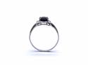 18ct White Gold Sapphire Solitaire Ring