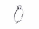 18ct White Gold Diamond Solitaire Ring