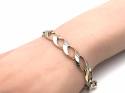 9ct White Gold & Yellow Gold Bracelet