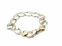 9ct White Gold & Yellow Gold Bracelet