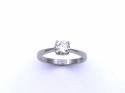 18ct White Gold Diamond Solitaire Ring