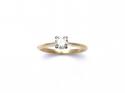 18ct Yellow Gold Diamond Solitaire Ring