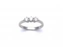 Platinum Diamond 3 Stone Ring