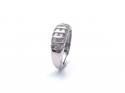 9ct White Gold Diamond Pave Ring