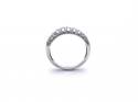 9ct White Gold Diamond Pave Ring