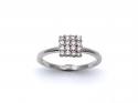 18ct White Gold Diamond Cluster Ring