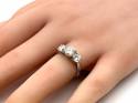 18ct White Gold Diamond 3 Stone Ring 2.28ct