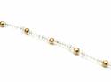 9ct Yellow Gold Rock Crystal Bracelet