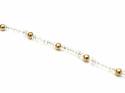 9ct Yellow Gold Rock Crystal Bracelet