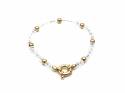 9ct Yellow Gold Rock Crystal Bracelet