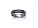 Tungsten Carbide Ring With Iron Ore Inlay 6mm