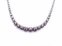 9ct White Gold Diamond Necklet 8.63ct