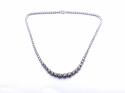 9ct White Gold Diamond Necklet 8.63ct