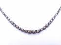 9ct White Gold Diamond Necklet 8.63ct