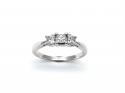 18ct White Gold Diamond 3 Stone Ring