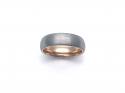 Tungsten Carbide Ring With Yellow IP Plating